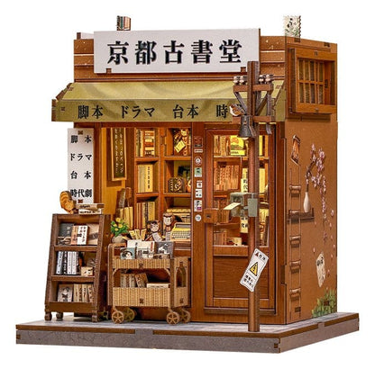Miniature House Model Kit Antique Bookery of Kyoto 18 x 15 cm Image 1