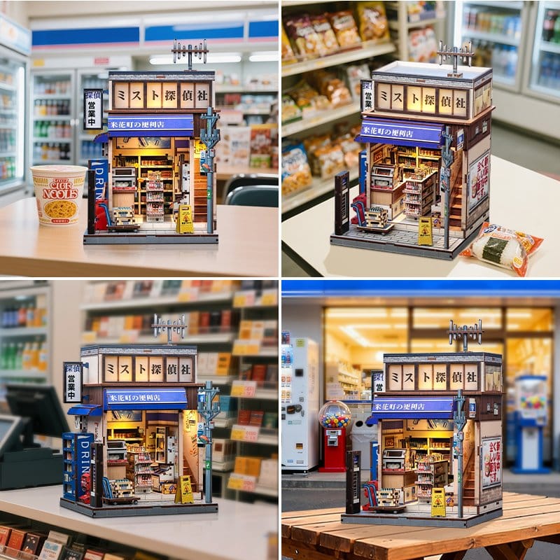 Miniature House Model Kit Beika-cho Convenience Store 22 x 15 cm Image 4