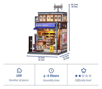 Miniature House Model Kit Beika-cho Convenience Store 22 x 15 cm Image 7