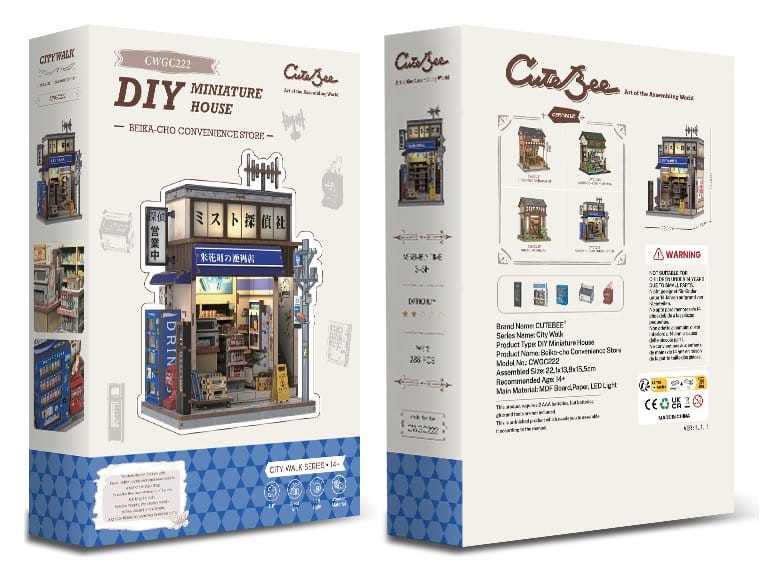 Miniature House Model Kit Beika-cho Convenience Store 22 x 15 cm Image 10