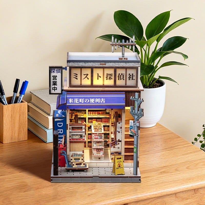 Miniature House Model Kit Beika-cho Convenience Store 22 x 15 cm Image 21