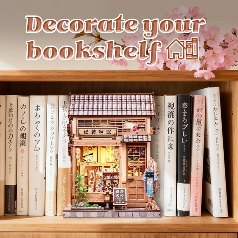 Miniature House Model Kit Sakura O Kimono Shop 19 x 14 cm Image 5