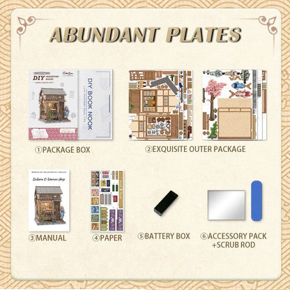 Miniature House Model Kit Sakura O Kimono Shop 19 x 14 cm Image 9