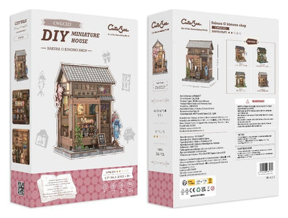 Miniature House Model Kit Sakura O Kimono Shop 19 x 14 cm Image 10