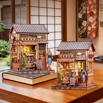 Miniature House Model Kit Sakura O Kimono Shop 19 x 14 cm Image 20