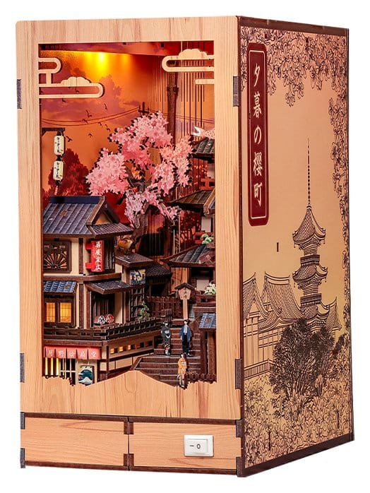 Book Nook Twilight Sakura Path 23 x 12 cm Image 1