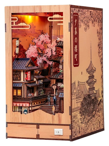 Book Nook Twilight Sakura Path 23 x 12 cm Image 1