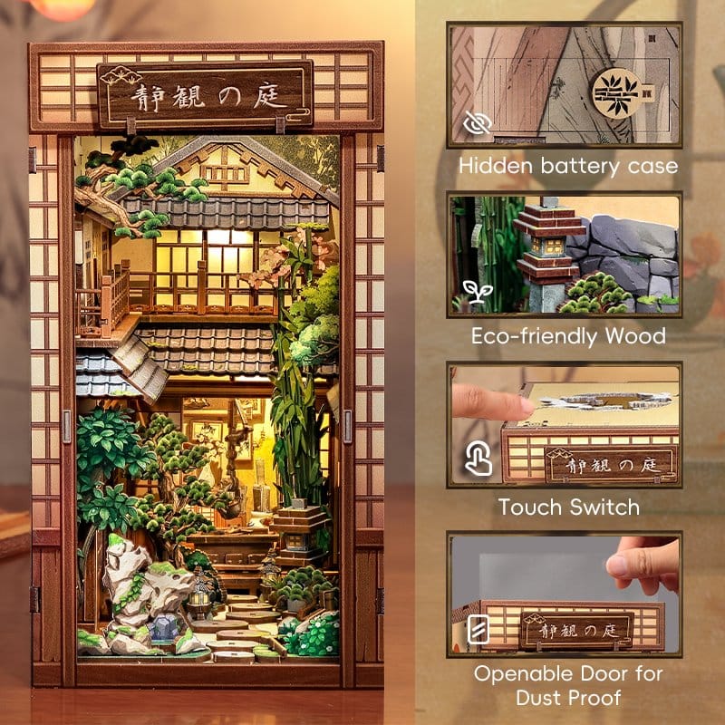 Book Nook Serene Courtyard 22 x 12 cm Image 4