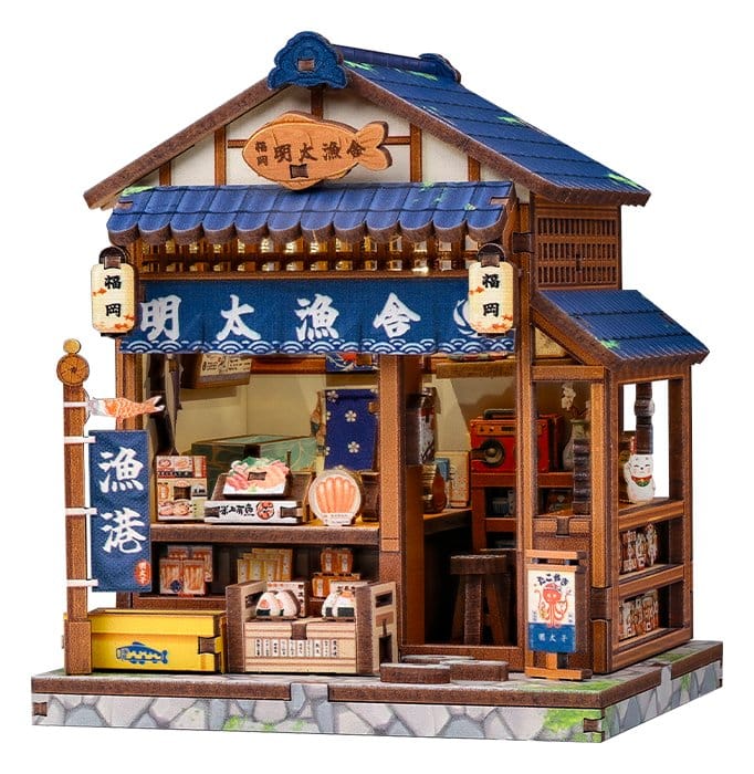Miniature House Model Kit Fukuoka Mentaiko Kitchen 11 x 9 cm Image 1