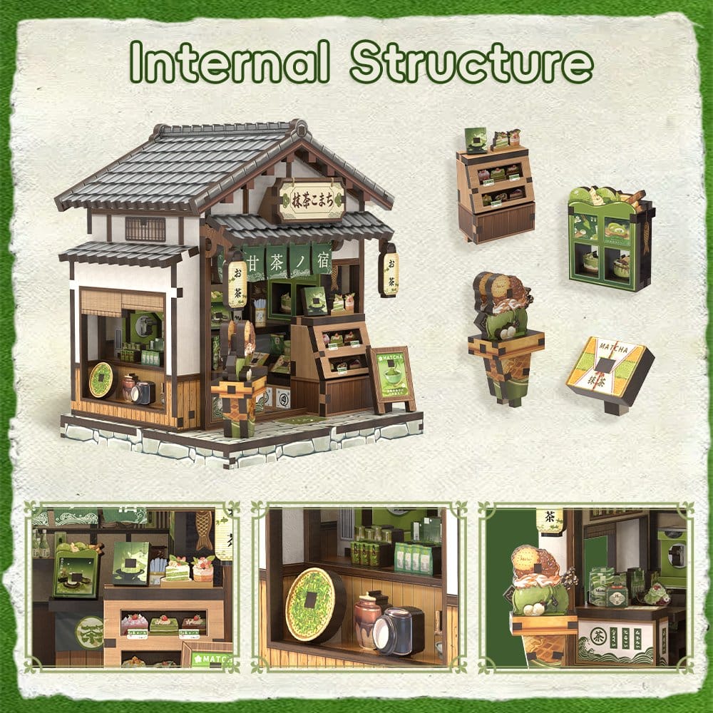 Miniature House Model Kit Kyoto Matcha Cottage 11 x 9 cm Image 2