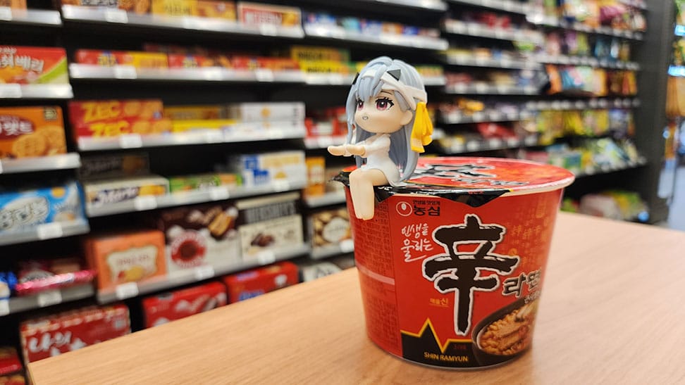 Goddess of Victory: Nikke Cup Noodle Holder PVC Statue Modernia 8 cm Image 4