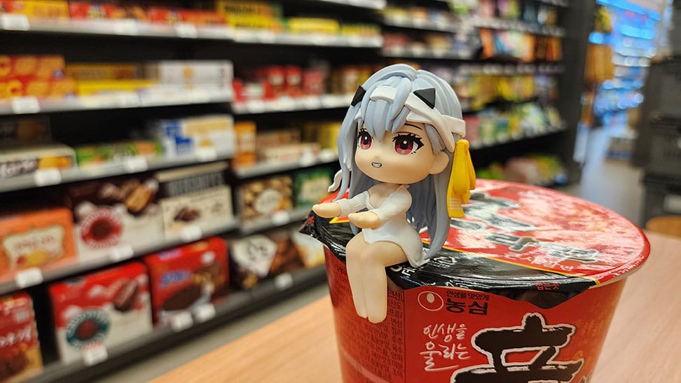 Goddess of Victory: Nikke Cup Noodle Holder PVC Statue Modernia 8 cm Image 5