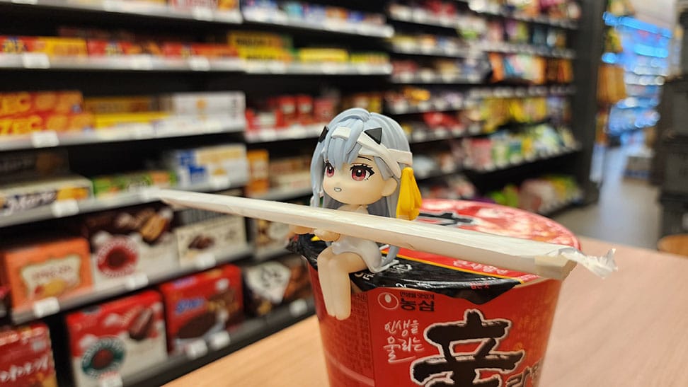 Goddess of Victory: Nikke Cup Noodle Holder PVC Statue Modernia 8 cm Image 6