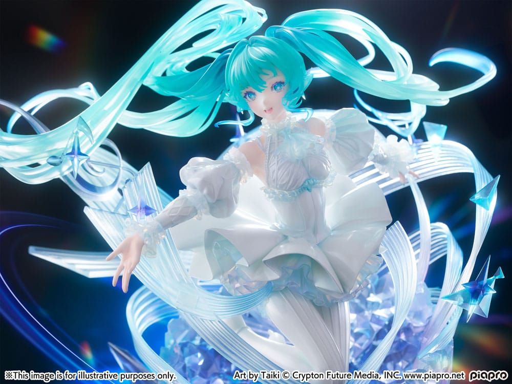 Hatsune Miku PVC Statue 1/7 Hatsune Miku - Crystal Dress Ver. 22 cm Image 3