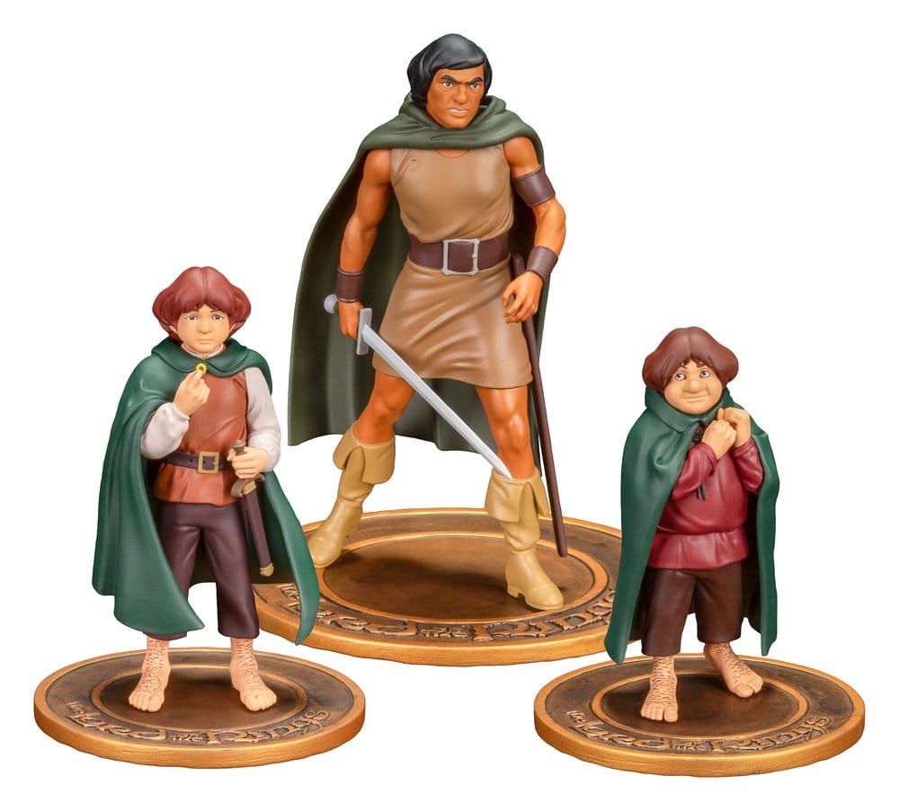 Der Herr der Ringe Animated Film PVC Figuren 3er-Pack Frodo, Aragorn, and Samwise Image 1