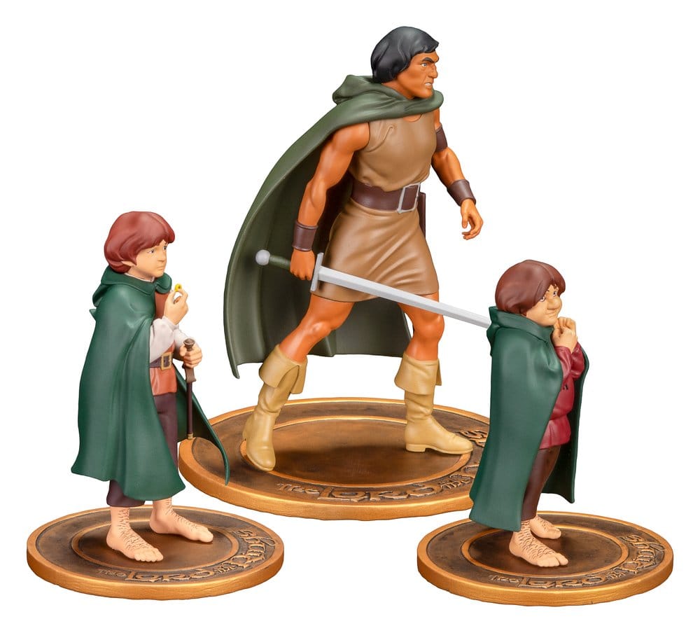Der Herr der Ringe Animated Film PVC Figuren 3er-Pack Frodo, Aragorn, and Samwise Image 6