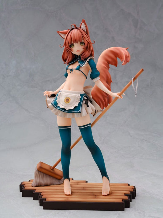Original Character by Sawayaka Samehada Statue 1/6 Animal Ears Maid Kikimora 25 cm Image 1