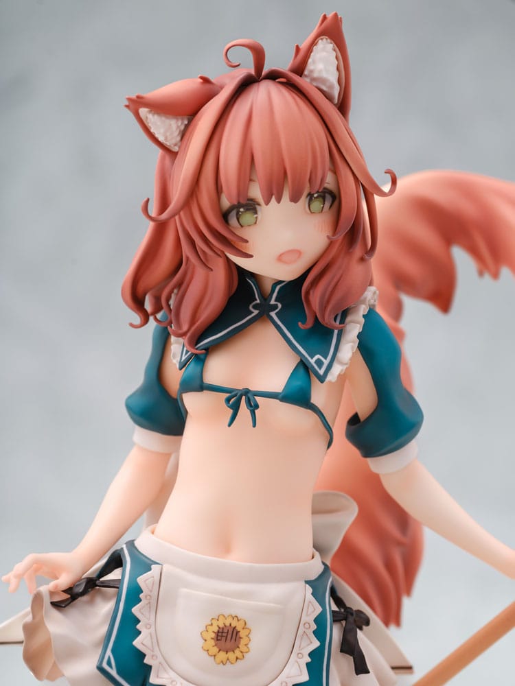 Original Character by Sawayaka Samehada Statue 1/6 Animal Ears Maid Kikimora 25 cm Image 3