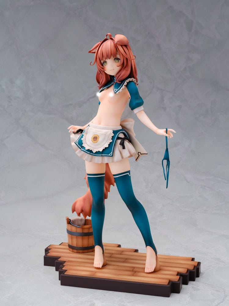 Original Character by Sawayaka Samehada Statue 1/6 Animal Ears Maid Kikimora 25 cm Image 5