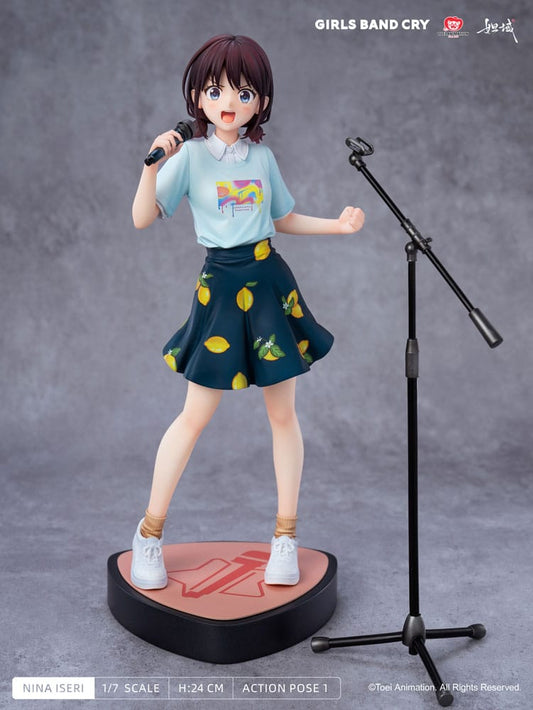 Girls Band Cry Natsu wo Mankitsu shite Sakebe Series No. 1 PVC Statue 1/7 Nina Iseri 24 cm Image 1