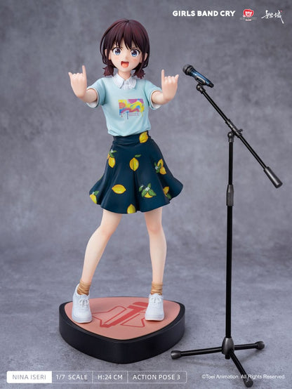 Girls Band Cry Natsu wo Mankitsu shite Sakebe Series No. 1 PVC Statue 1/7 Nina Iseri 24 cm Image 3
