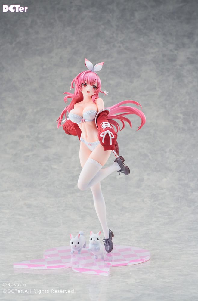 Rosuuri Original Character PVC Statue 1/7 White Rabbit Rosu Swimsuit Ver. 25 cm Image 7