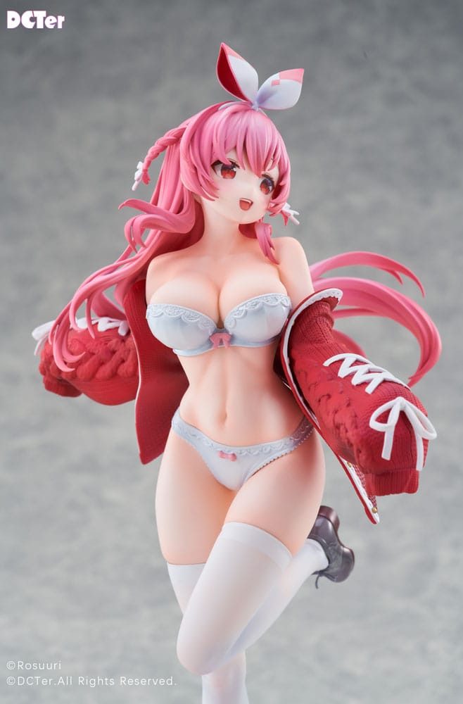 Rosuuri Original Character PVC Statue 1/7 White Rabbit Rosu Swimsuit Ver. 25 cm Image 11