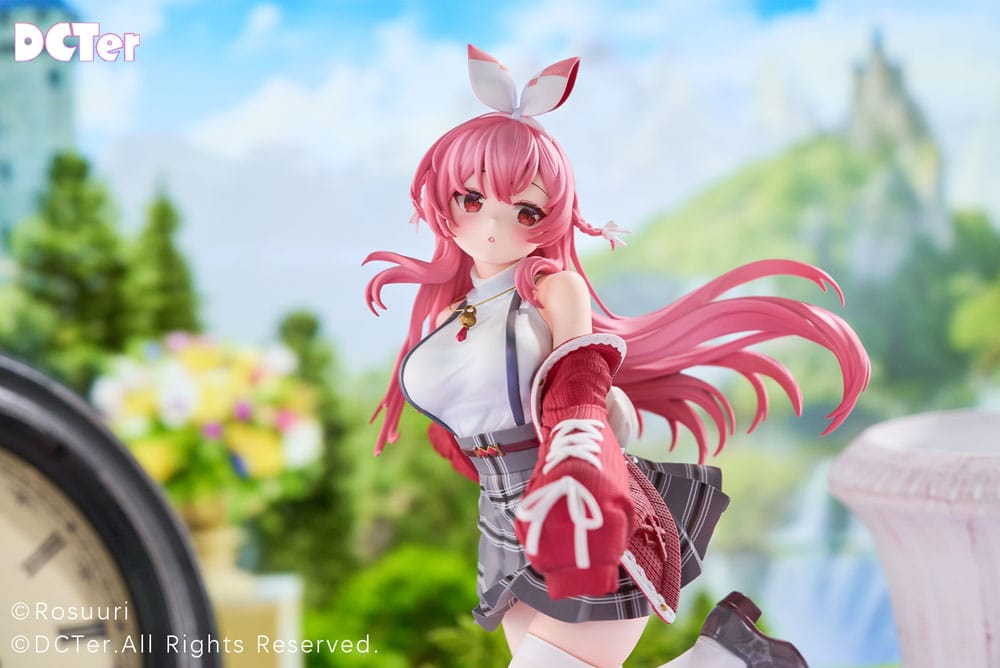 Rosuuri Original Character PVC Statue 1/7 White Rabbit Rosu Casual Clothes Ver. 25 cm Image 5