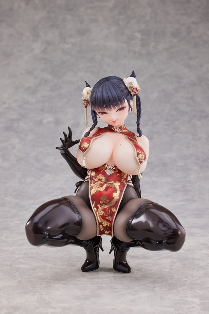 Original Character Statue 1/6 Dragon Chinese Dress Sugata no Ane no Tomodachi Illustrated by Daiki Kase 17 cm Image 3