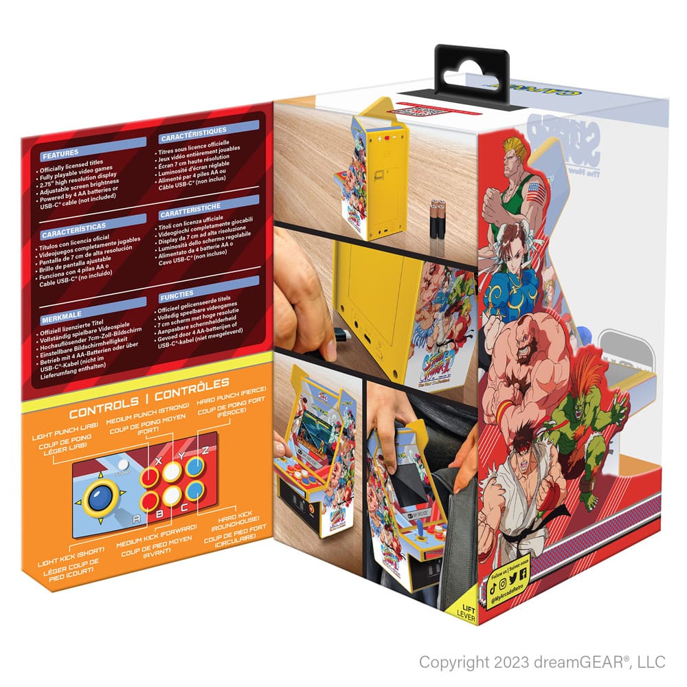Super Street Fighter II tragbare Spielkonsole Retro Arcade Micro Player Pro Image 3