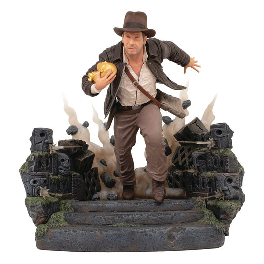 Indiana Jones: Jäger des verlorenen Schatzes Deluxe Gallery PVC Statue Escape with Idol 25 cm Image 1