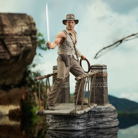 Indiana Jones und der Tempel des Todes Deluxe Gallery PVC Statue Rope Bridge 28 cm Image 2