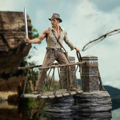 Indiana Jones und der Tempel des Todes Deluxe Gallery PVC Statue Rope Bridge 28 cm Image 4