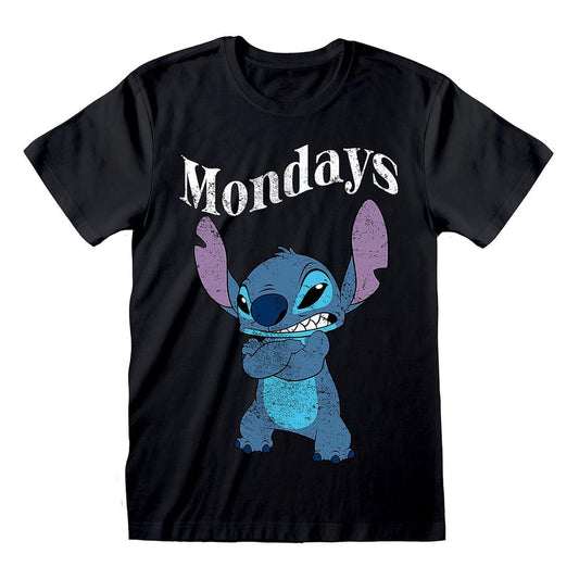 Lilo & Stitch T-Shirt Stitch Mondays Black Größe M Image