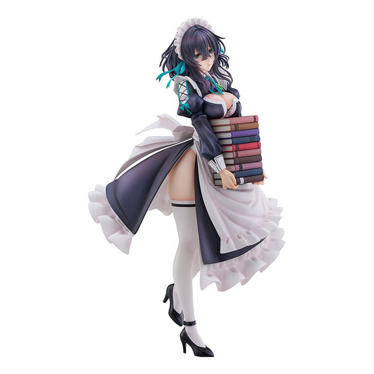 Original Illustration PVC Statue 1/6 Maid Maison Hanikami Kanojo Hikage Chigami Illustration by Piromizu 28 cm Image 1
