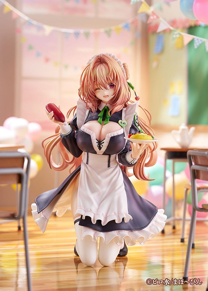 Hanikami Kanojo PVC Statue 1/6 Maid Maison Hanikami Kanojo Sano Hiiragi 20 cm Image 6