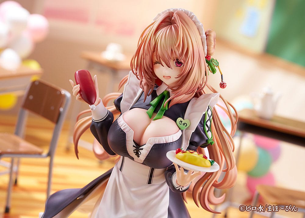 Hanikami Kanojo PVC Statue 1/6 Maid Maison Hanikami Kanojo Sano Hiiragi 20 cm Image 8