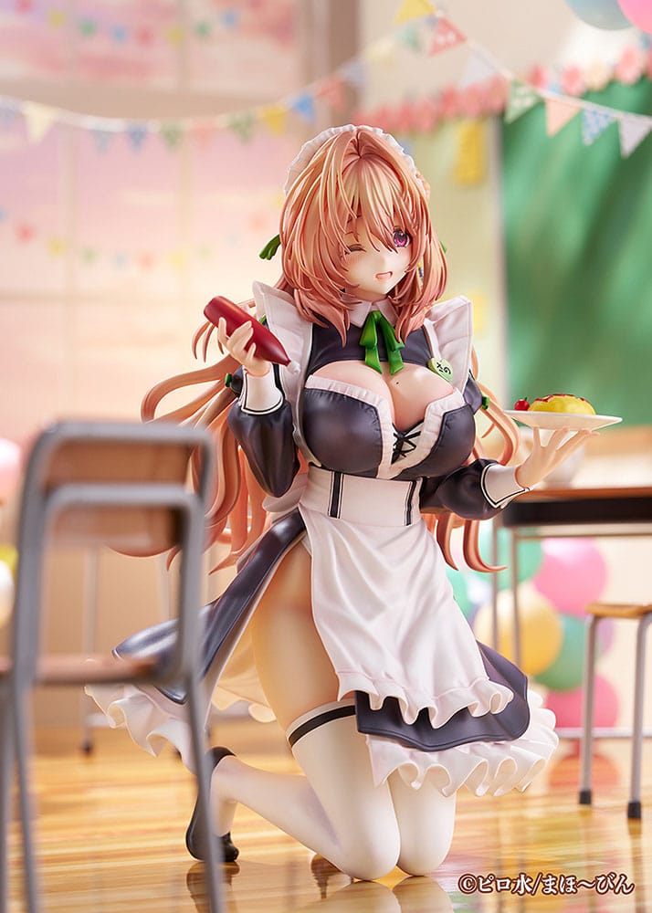 Hanikami Kanojo PVC Statue 1/6 Maid Maison Hanikami Kanojo Sano Hiiragi 20 cm Image 9