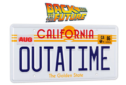Zurück in die Zukunft Replik 1/1 ´Outatime´ DeLorean Nummernschild Image 1