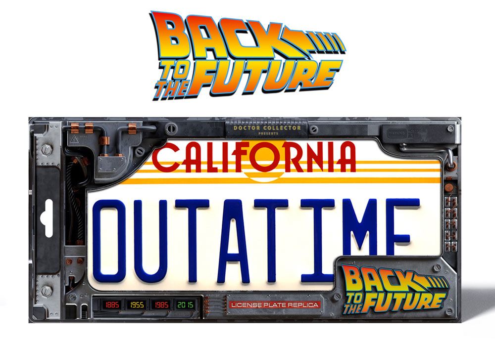 Zurück in die Zukunft Replik 1/1 ´Outatime´ DeLorean Nummernschild Image 2