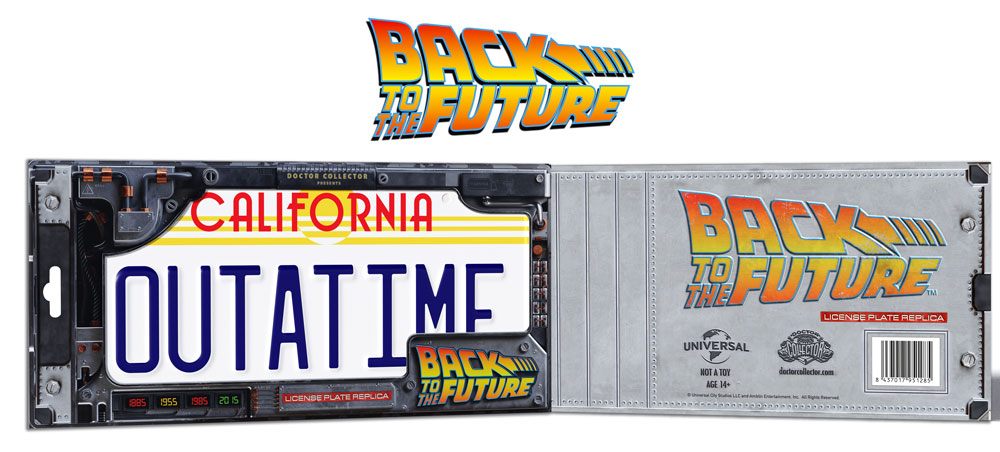 Zurück in die Zukunft Replik 1/1 ´Outatime´ DeLorean Nummernschild Image 4