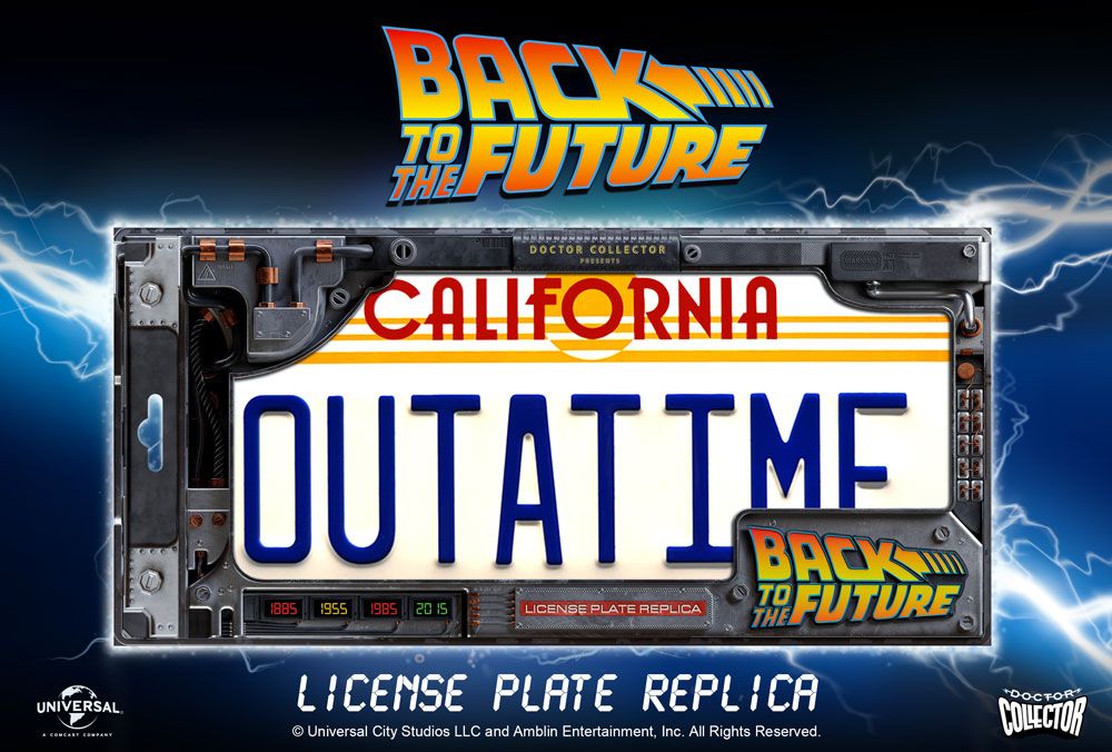 Zurück in die Zukunft Replik 1/1 ´Outatime´ DeLorean Nummernschild Image 5