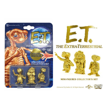 E.T. Der Außerirdische Collector's Set Minifiguren 3er-Pack Golden Edition 5 cm Image 1