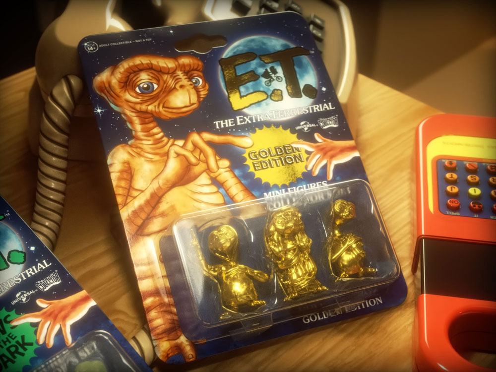 E.T. Der Außerirdische Collector's Set Minifiguren 3er-Pack Golden Edition 5 cm Image 6