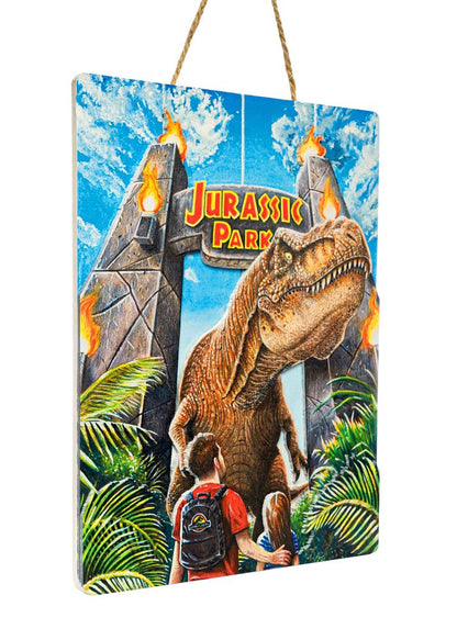 Jurassic Park WoodArts 3D Holzdruck Rex Attack 30 x 40 cm Image 2