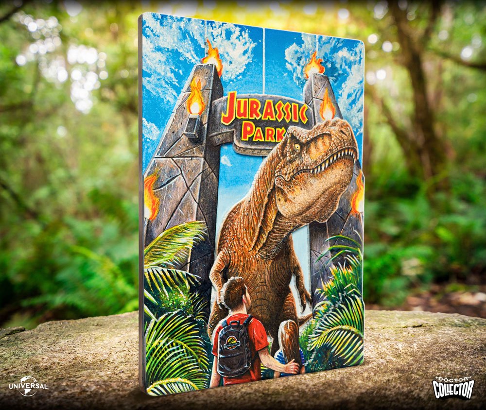 Jurassic Park WoodArts 3D Holzdruck Rex Attack 30 x 40 cm Image 6