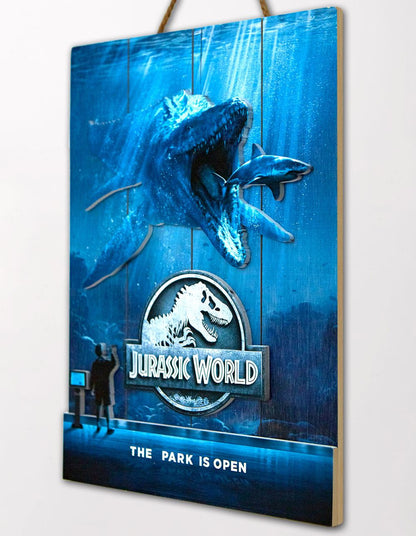 Jurassic World WoodArts 3D Holzdruck Mossasaurus 30 x 40 cm Image 2