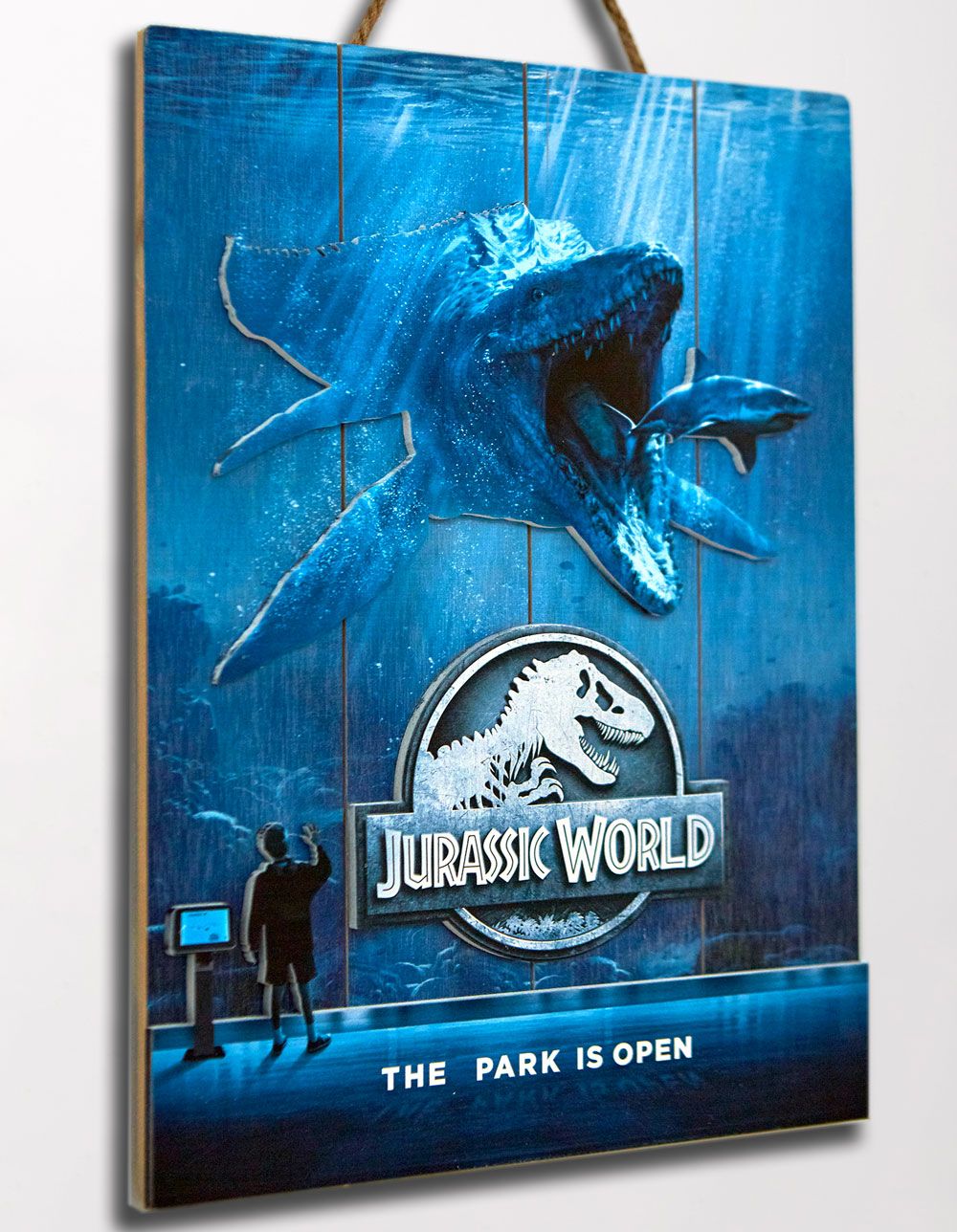 Jurassic World WoodArts 3D Holzdruck Mossasaurus 30 x 40 cm Image 3