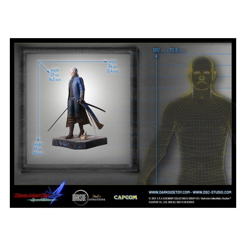 Devil May 4 Cry Premium Statue 1/4 Vergil 51 cm Image 27