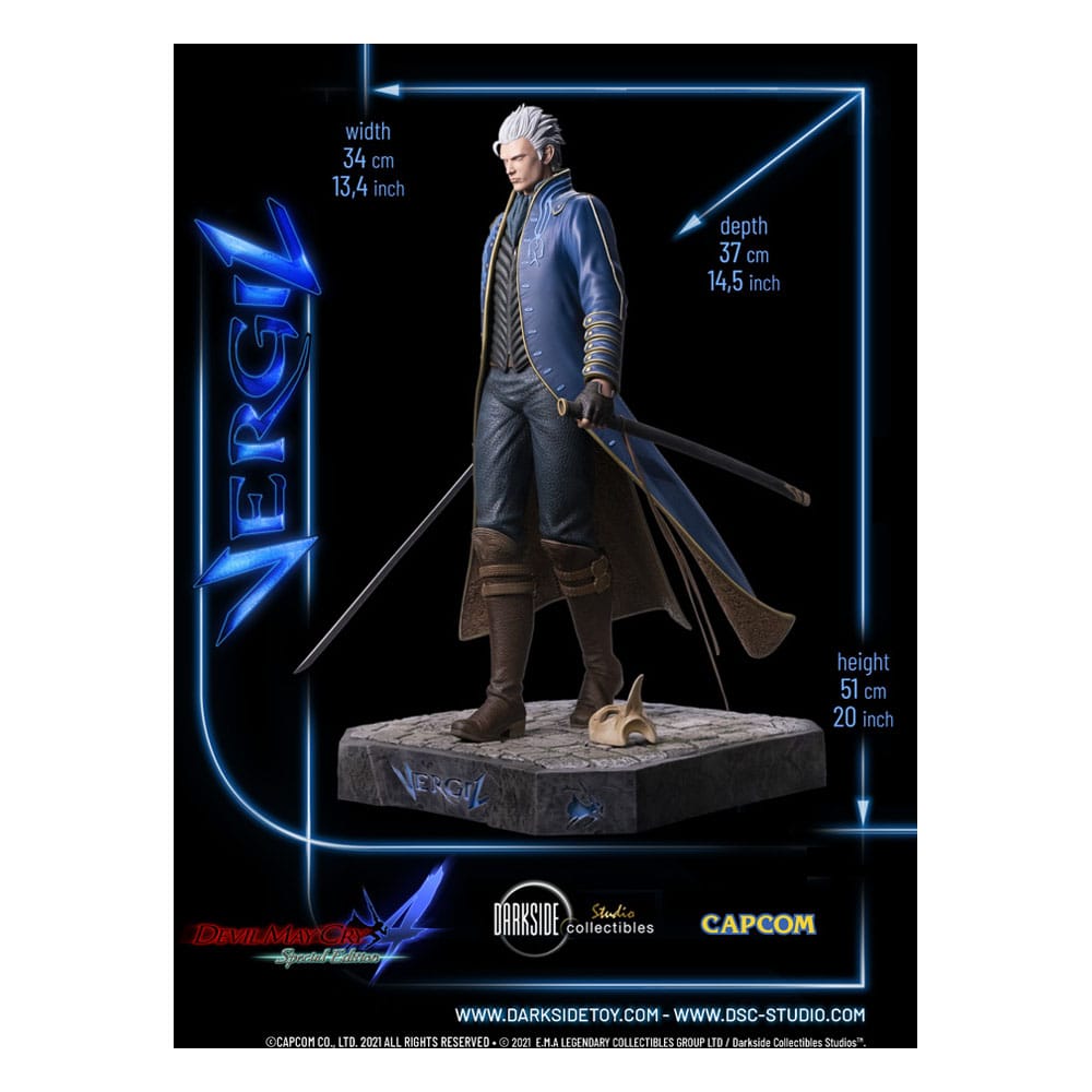 Devil May 4 Cry Premium Statue 1/4 Vergil 51 cm Image 28